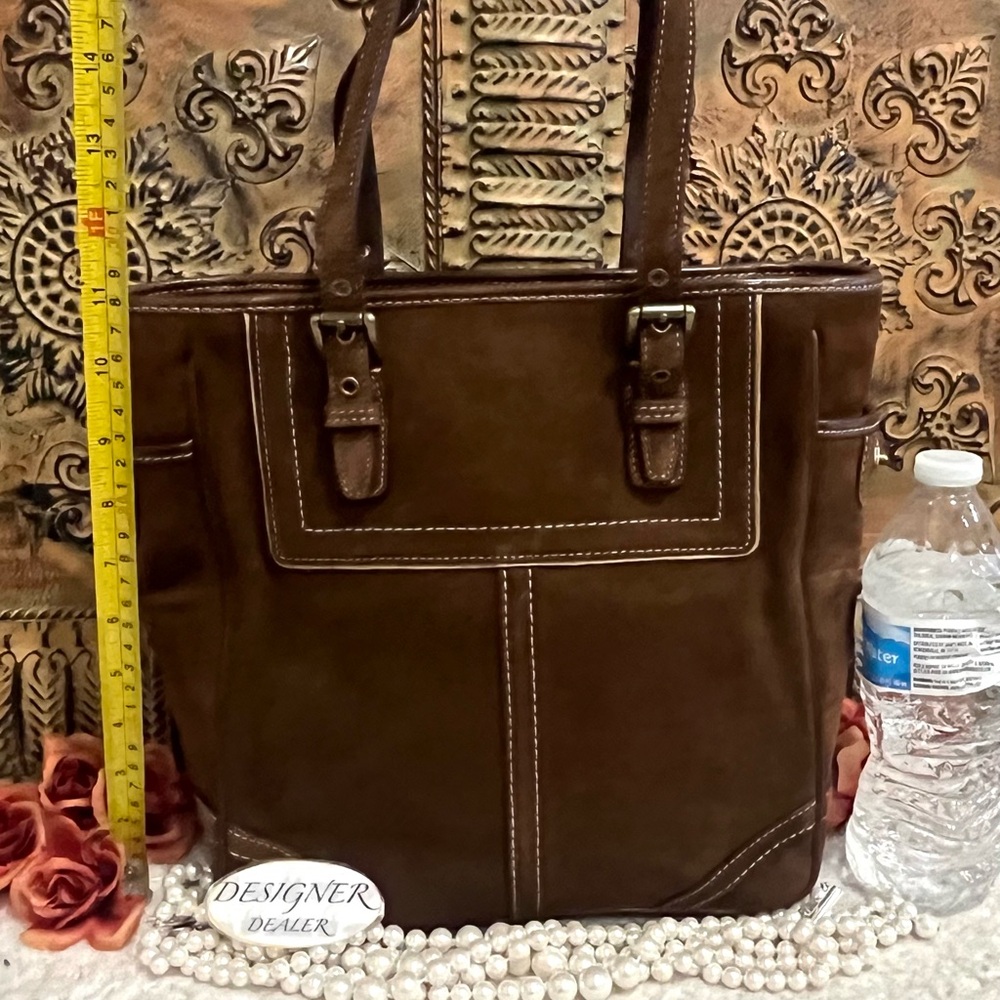 COACH Vintage Brown Suede Lunch Tote Bag 10410 NWT - Picture 7 of 13